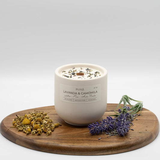 Vela de lavanda y camomila