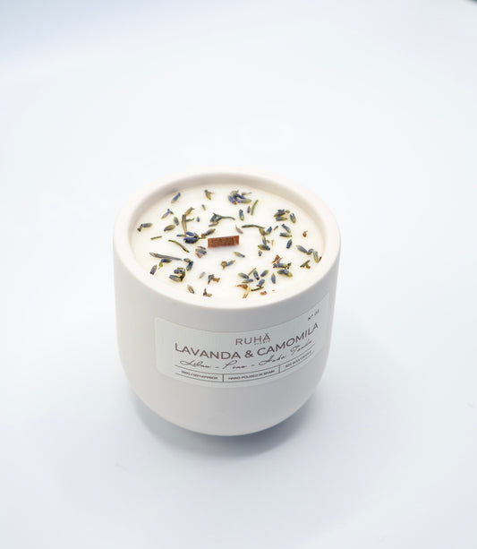 Vela lavanda y camomila